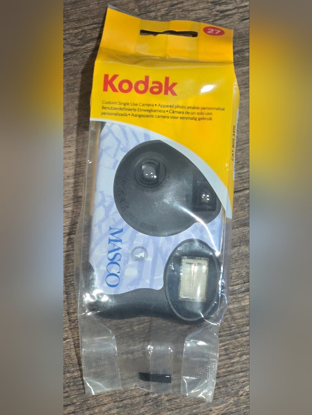Kodak Custom Single Use 35mm Film Camera Built-In Flash Fixed Focus